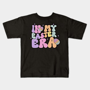 In My Easter Era Retro Groovy Happy Easter Day Kids T-Shirt